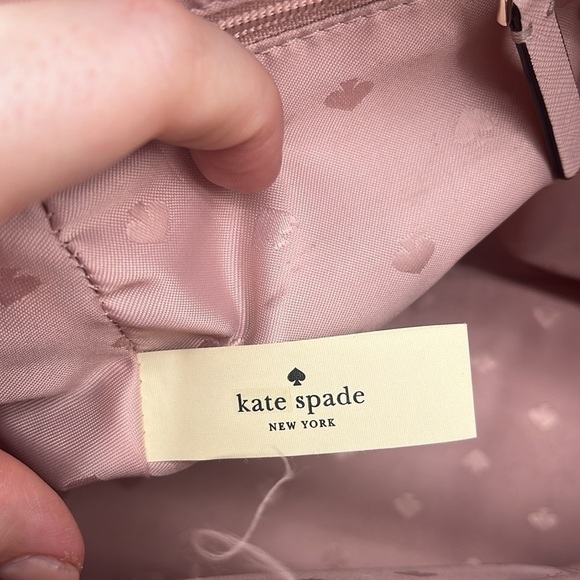 Kate Spade New York Pink Leather Dome Double Handle Crossbody Satchel BLEMISH - Picture 12 of 13